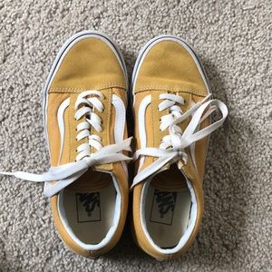 Vans, Old Skool yellow lace up, size 6.5